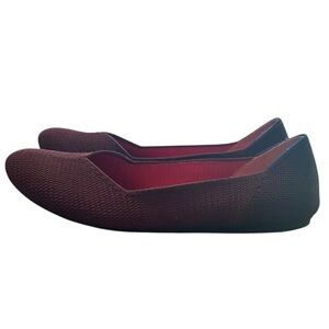Rothy’s The Flat in Berry Lattice Retired Color Size 12.5